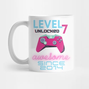 Level 7 Unlocked Awesome 2014 Video Gamer Mug